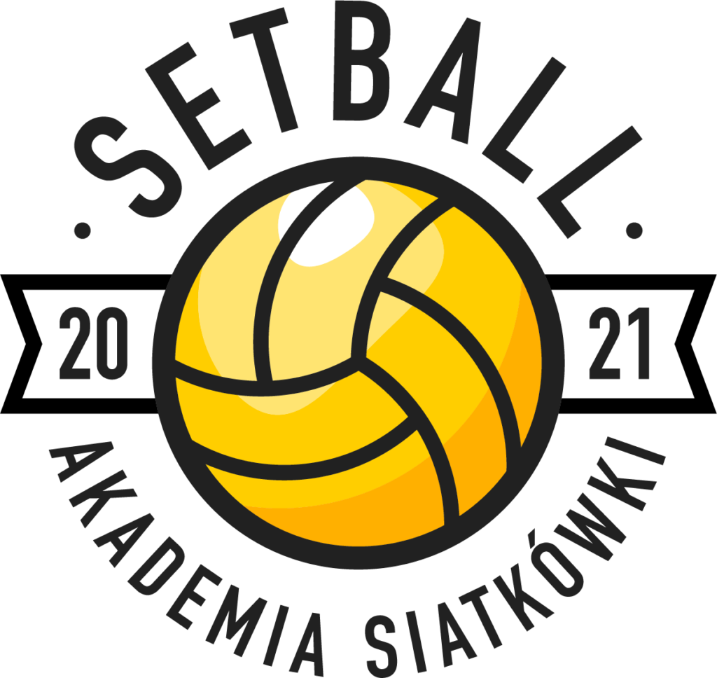 Logo Akademia Siatkówki Setball Warszawa klub sportowy dla dzieci i młodzieży